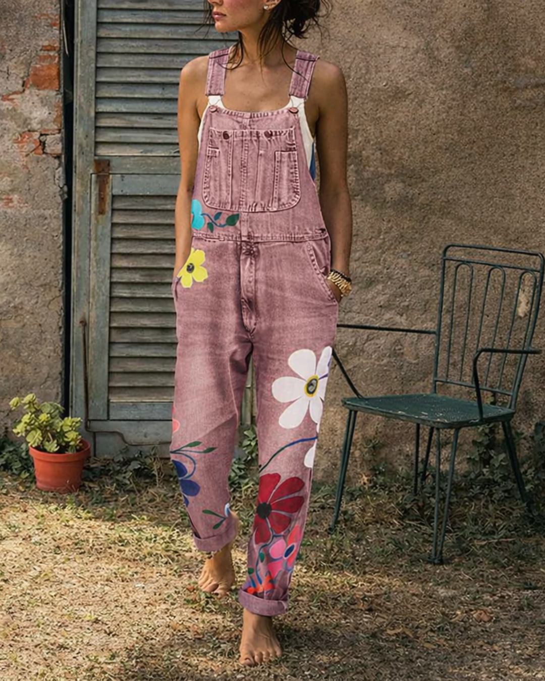 The Bloom Denim Overall