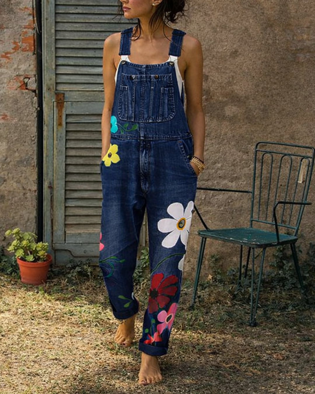 The Bloom Denim Overall