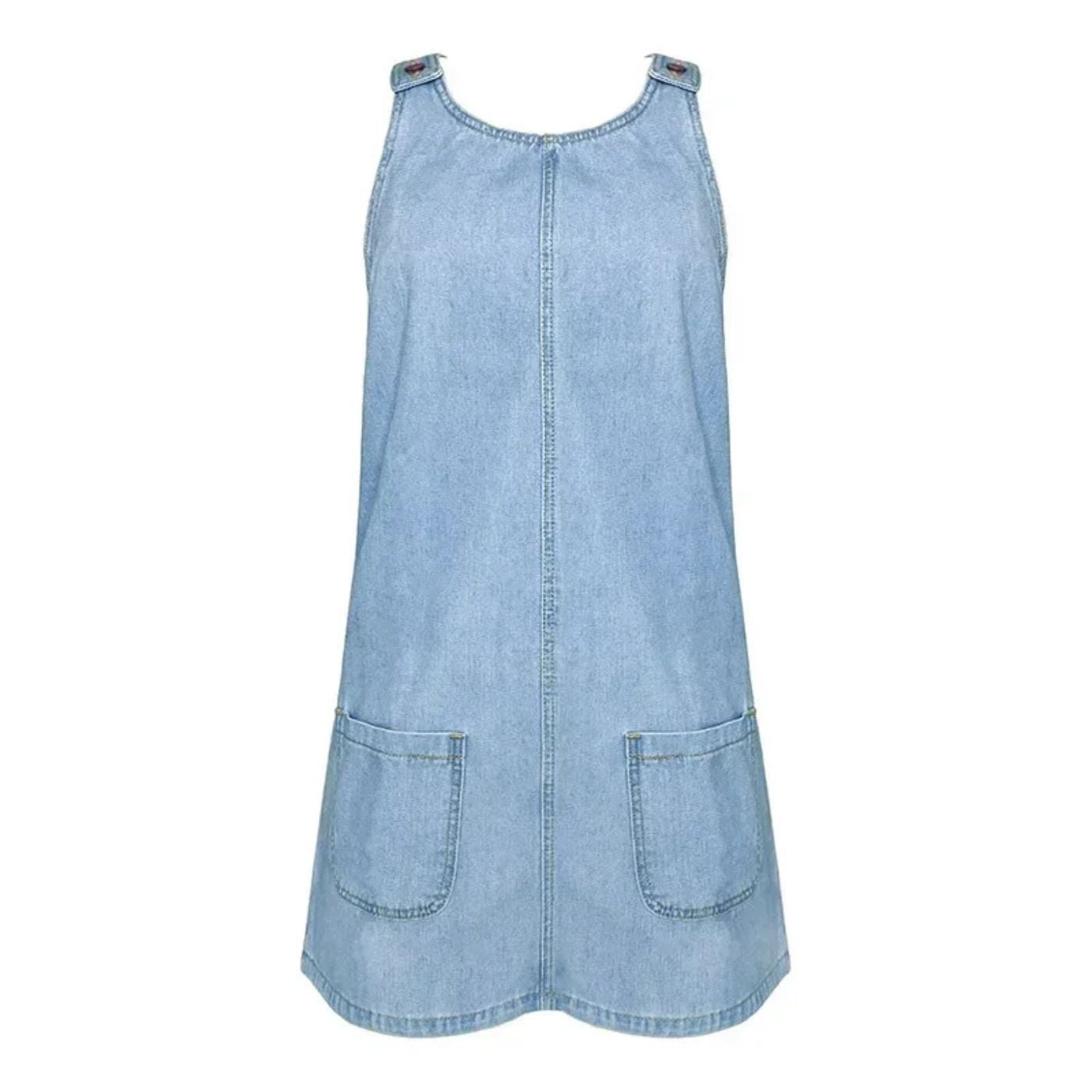 Deby | Comfortable Sleeveless Denim Dress