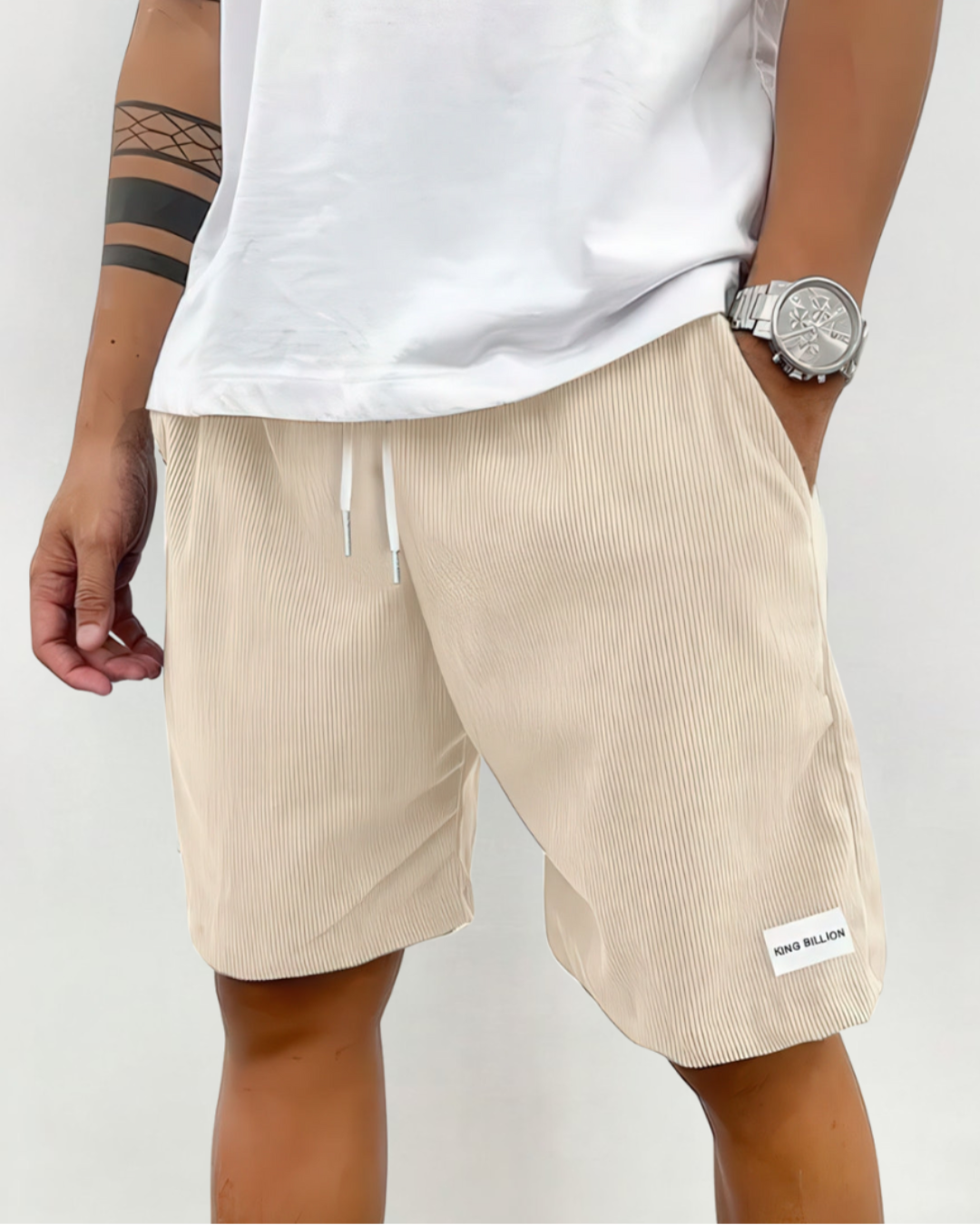 Rico | Corduroy Knee-Length Shorts