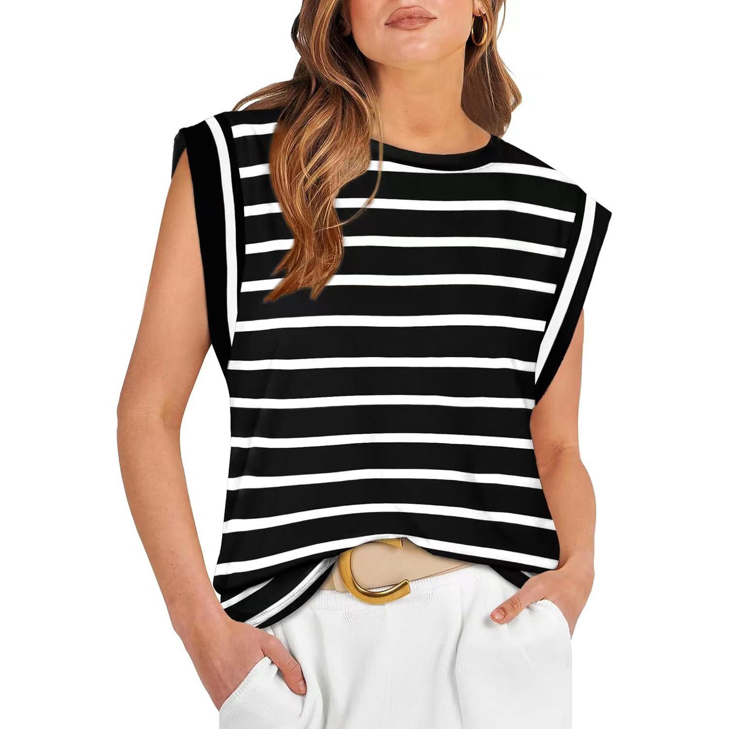 SAMPAGUITA™ – Comfy Loose Fit Crew Neck Summer Top
