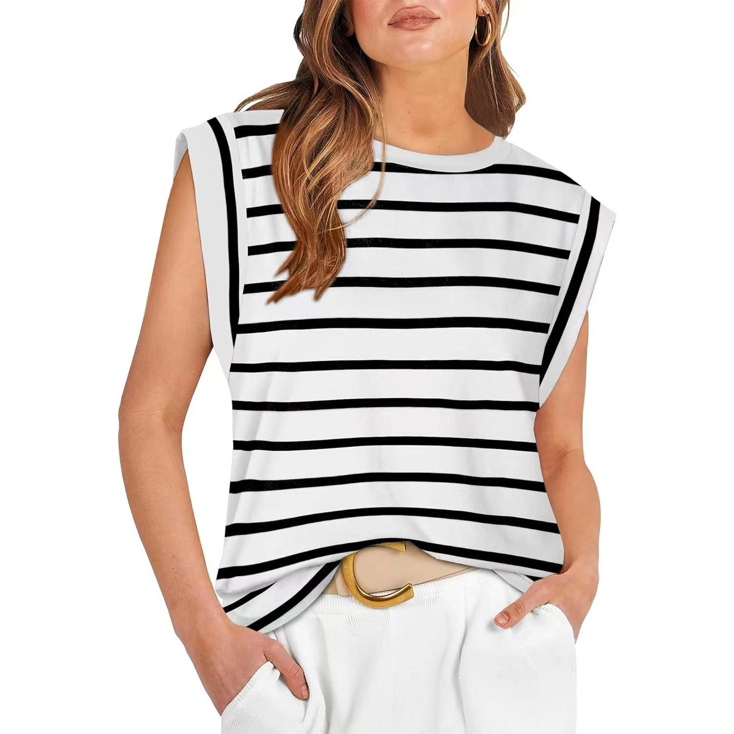 SAMPAGUITA™ – Comfy Loose Fit Crew Neck Summer Top