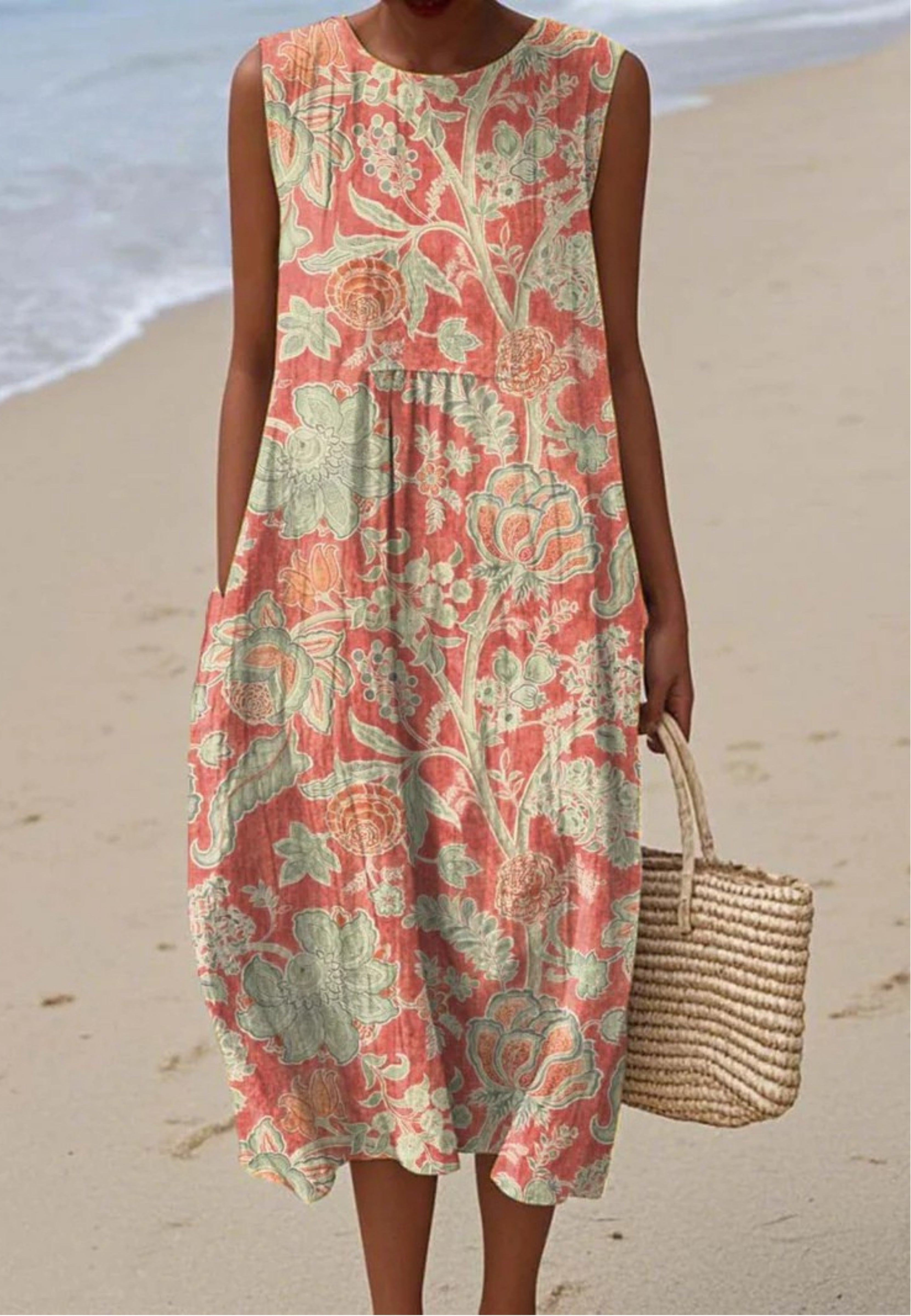 Leva - Dress with Vintage Floral Print
