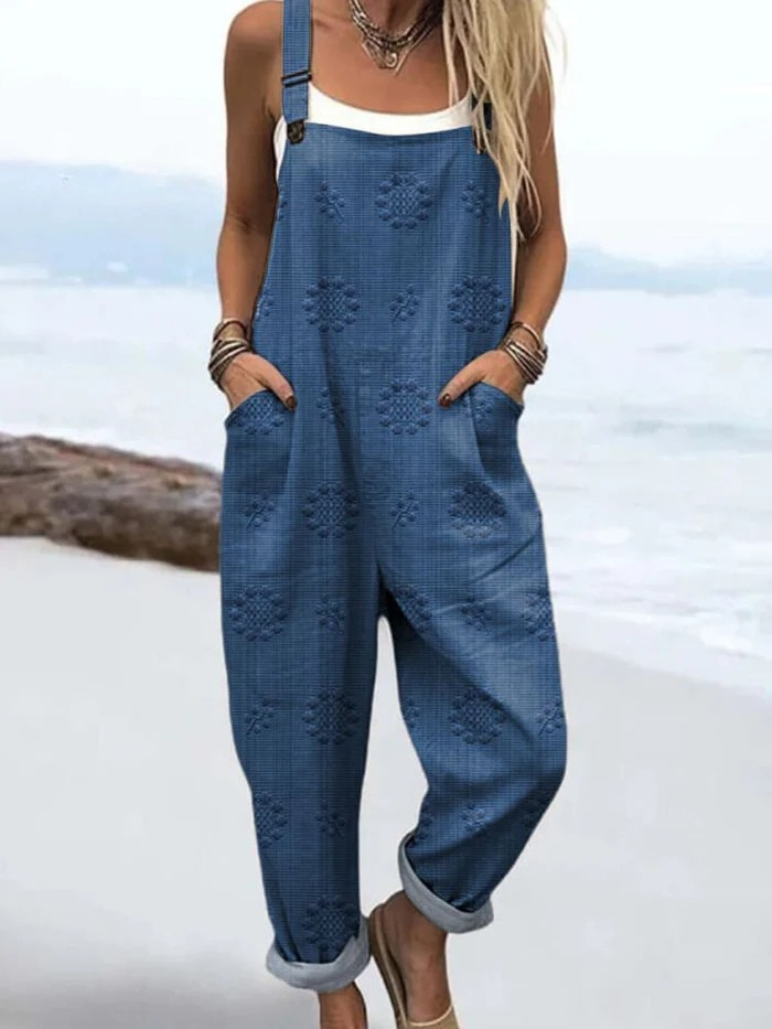 Aria - Vintage Flow Wide-Leg Jumpsuit