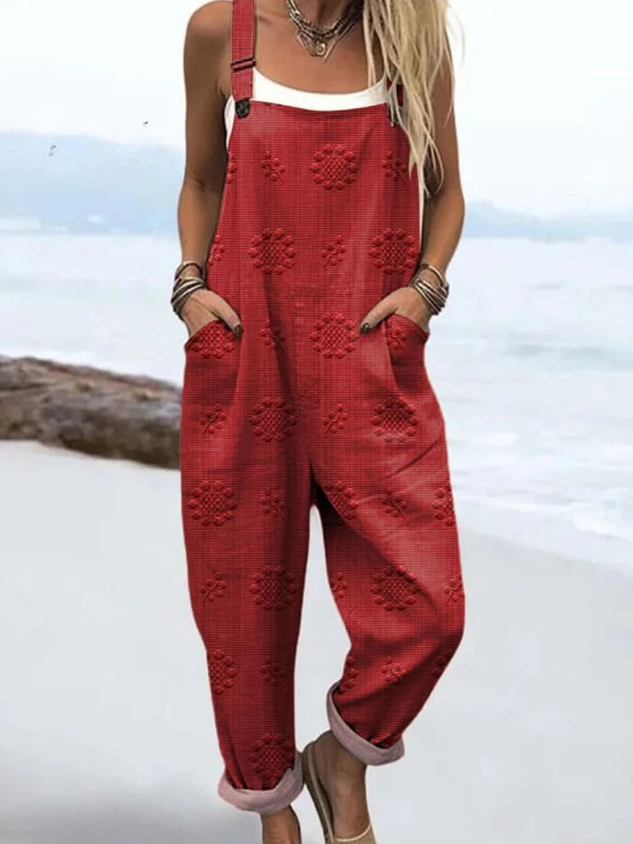 Aria - Vintage Flow Wide-Leg Jumpsuit