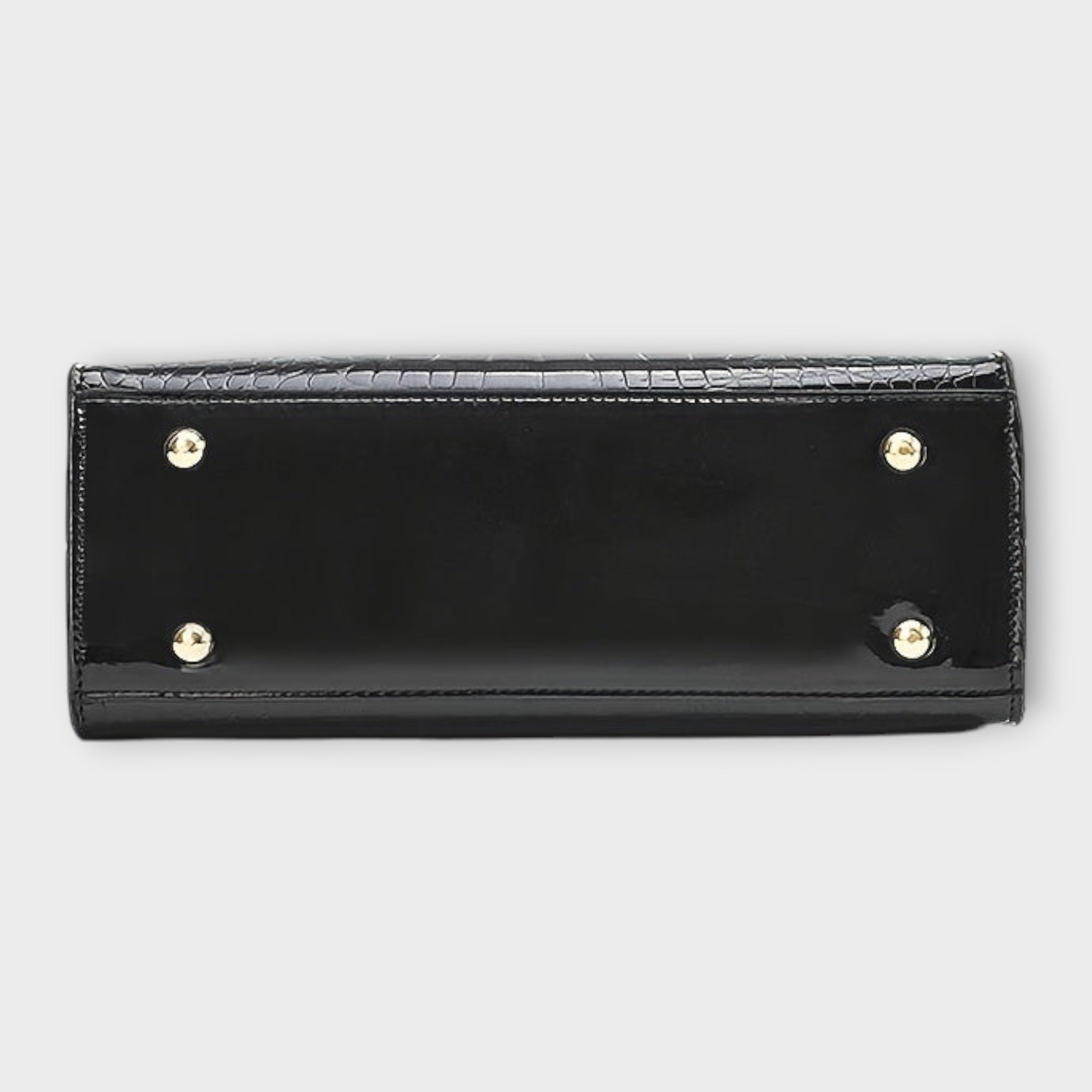 Madison - Glossy Crocodile Pattern Handbag