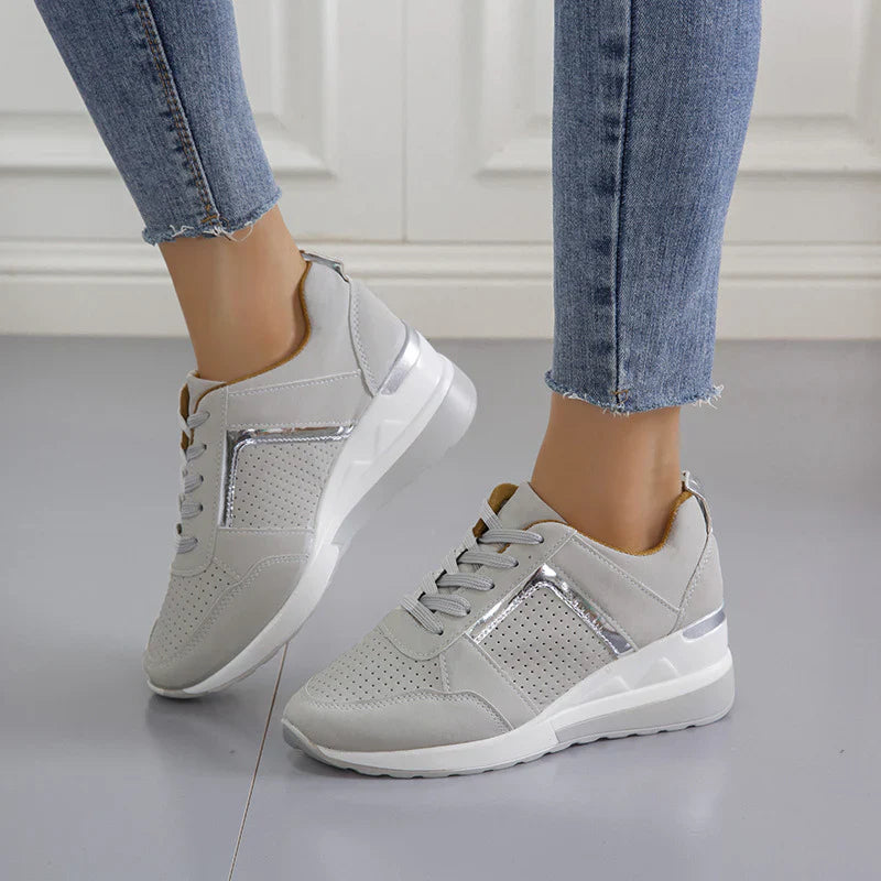 Loren | Cushioned Wedge Sneakers