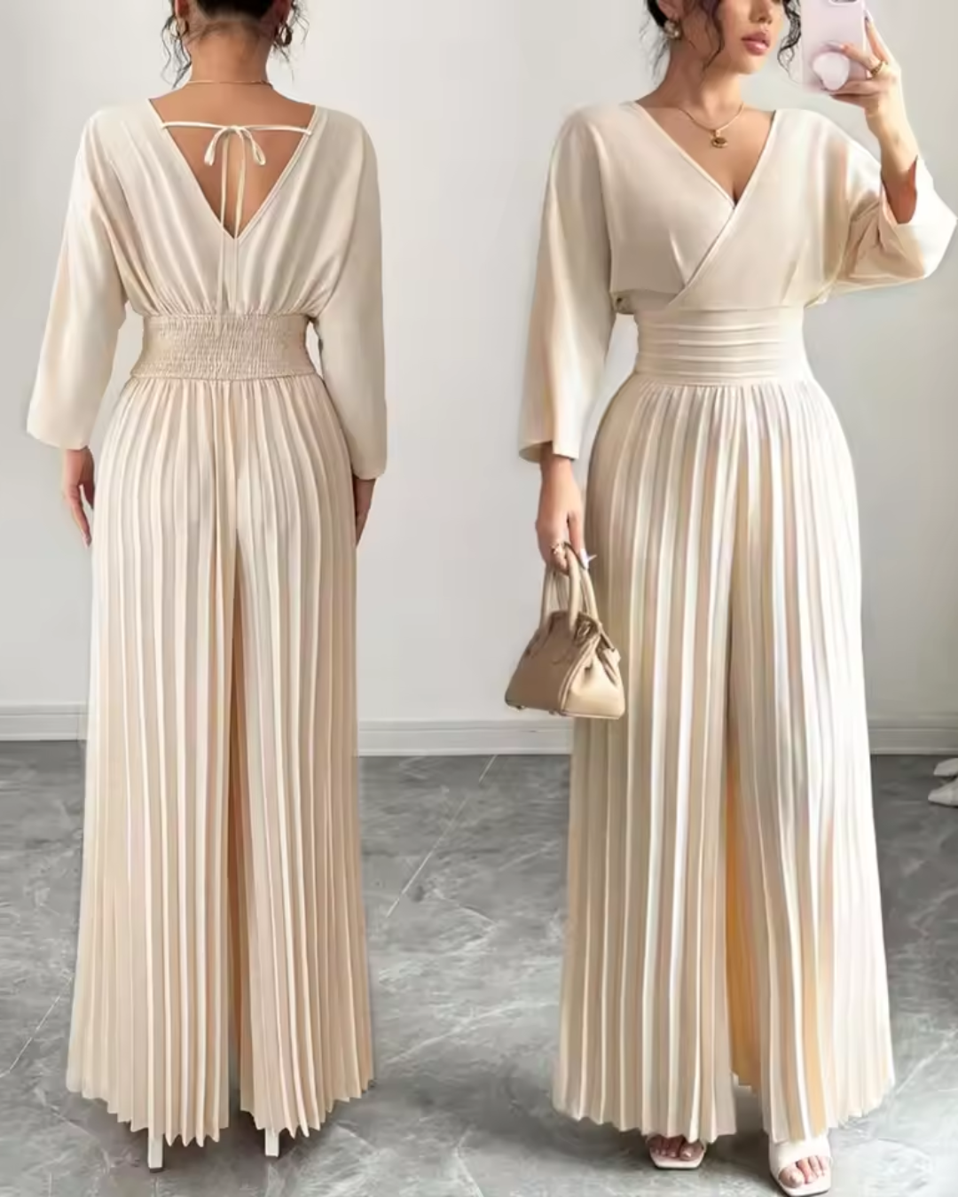 The Elara Pleated Jumpsuit