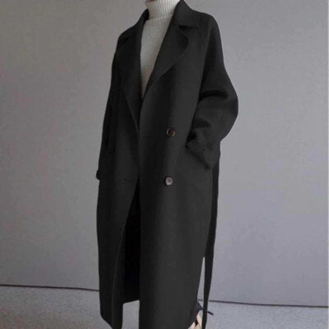 EVELYN™ – Warm Soft Wool-Blend Trench Coat for Women