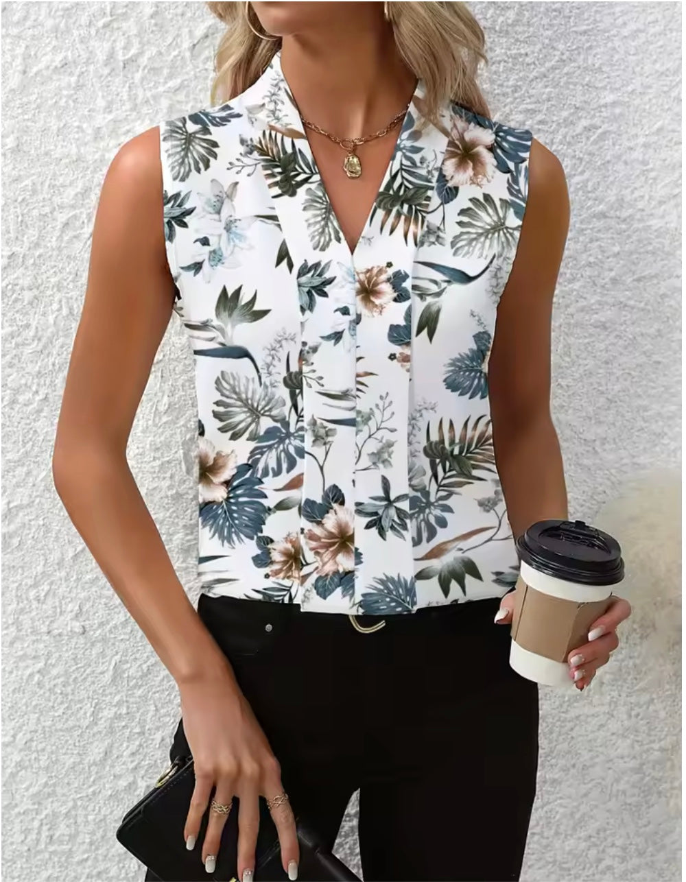 Nicole | V-neck Casual Blouse