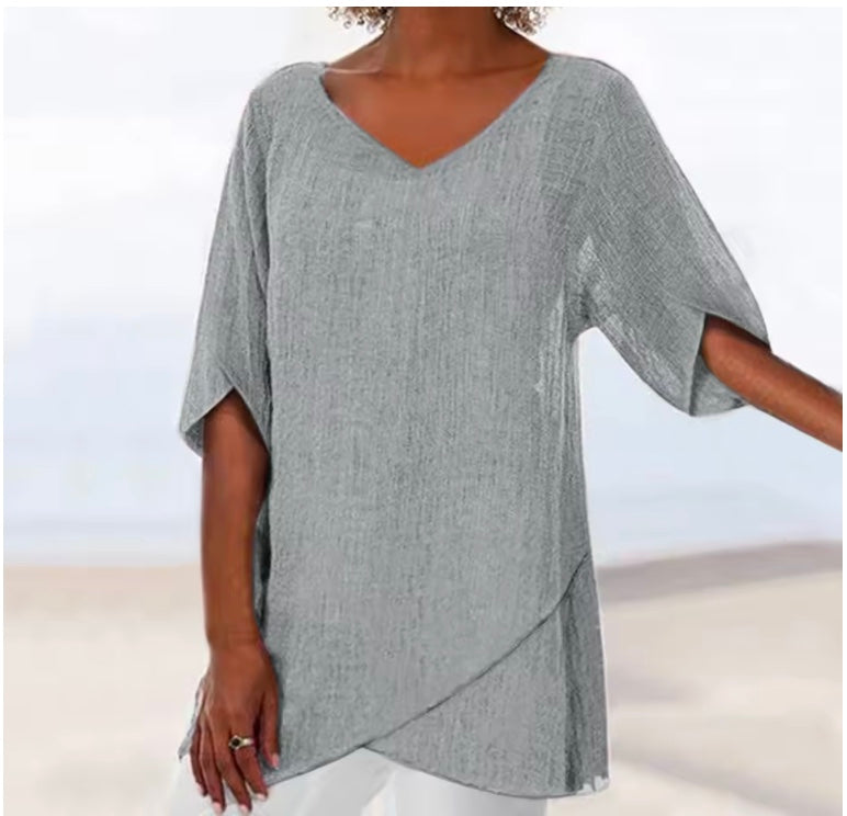 Connie | Premium V-Neck Blouse