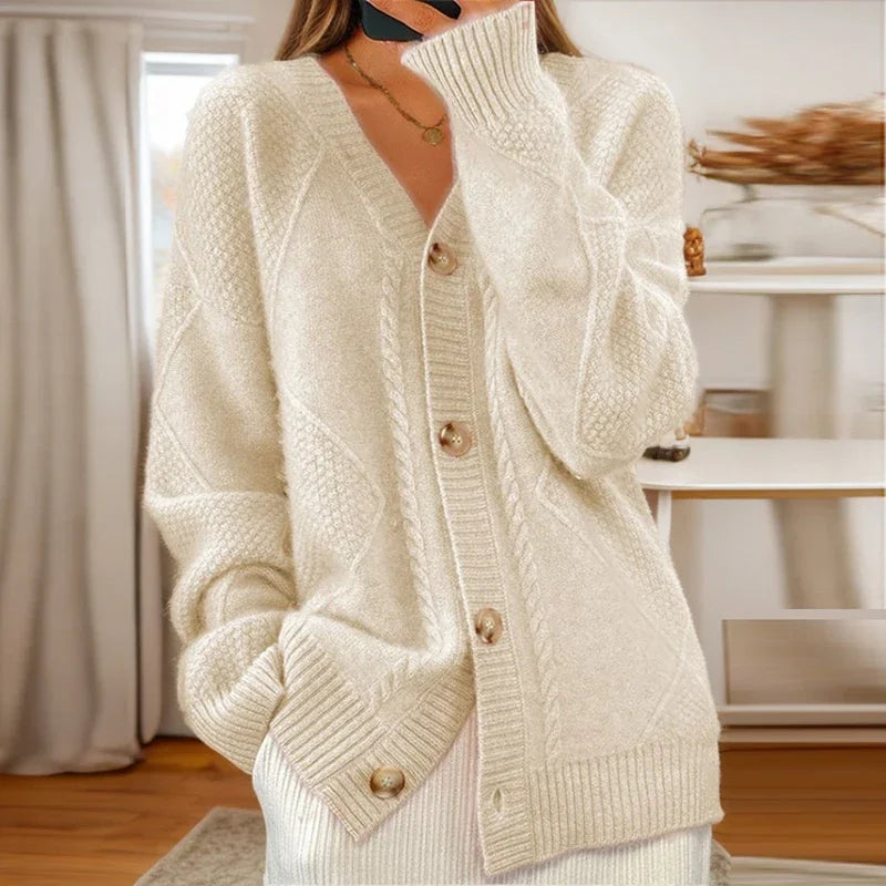 Charita | Cable-Knit Cardigan