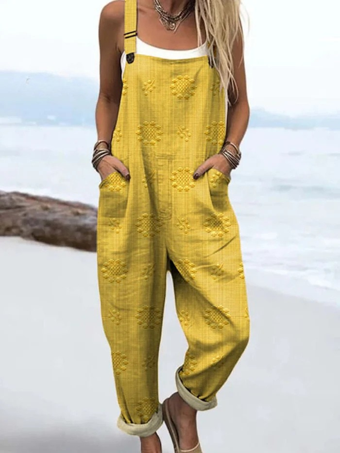 Aria - Vintage Flow Wide-Leg Jumpsuit