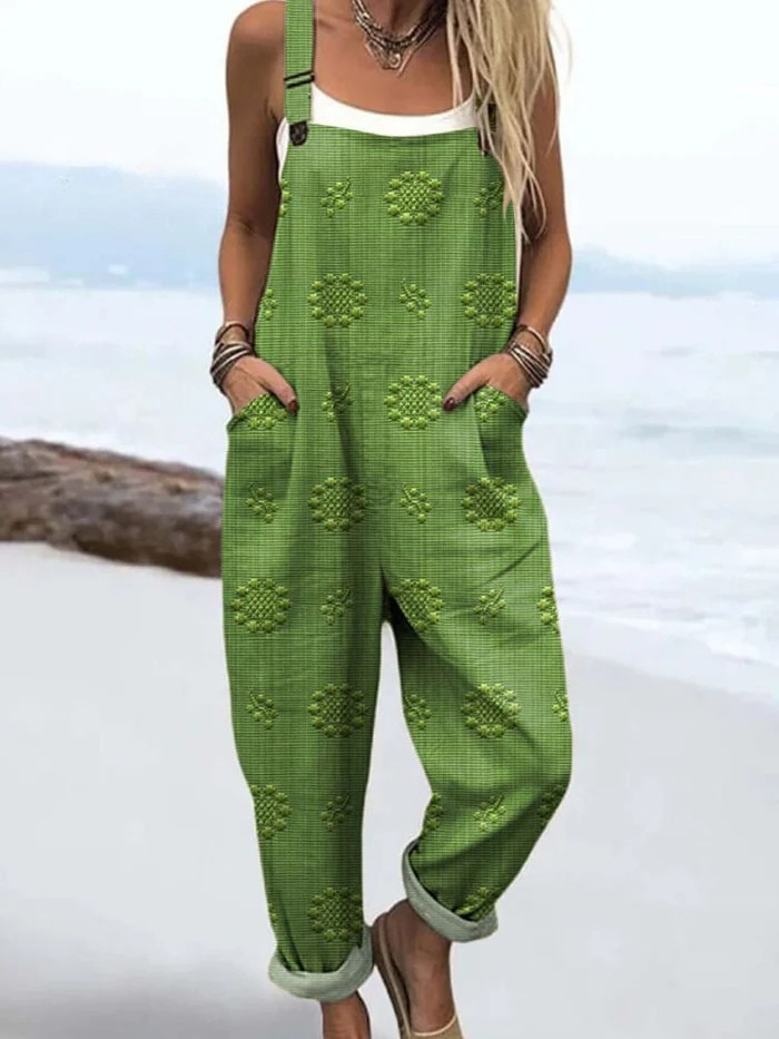 Aria - Vintage Flow Wide-Leg Jumpsuit