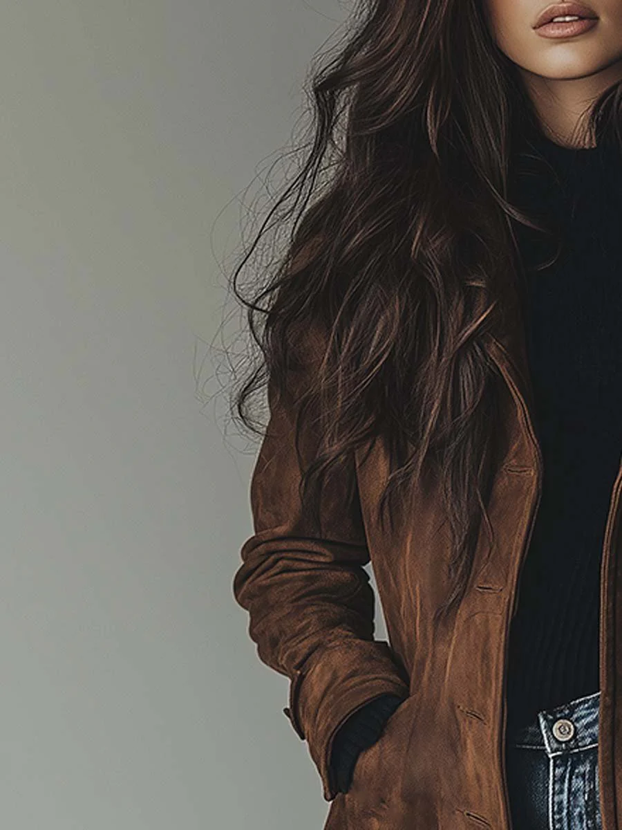 Marilyn™ | Vintage Suede Trench Coat