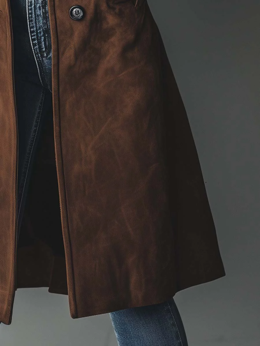 Marilyn™ | Vintage Suede Trench Coat