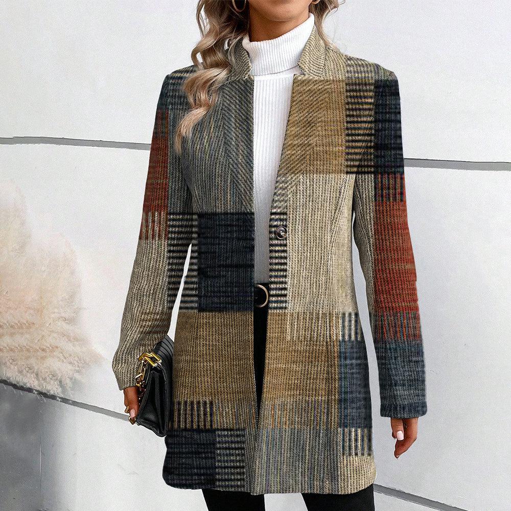 MURIEL™ – Elegant Patterned Blazer for Women