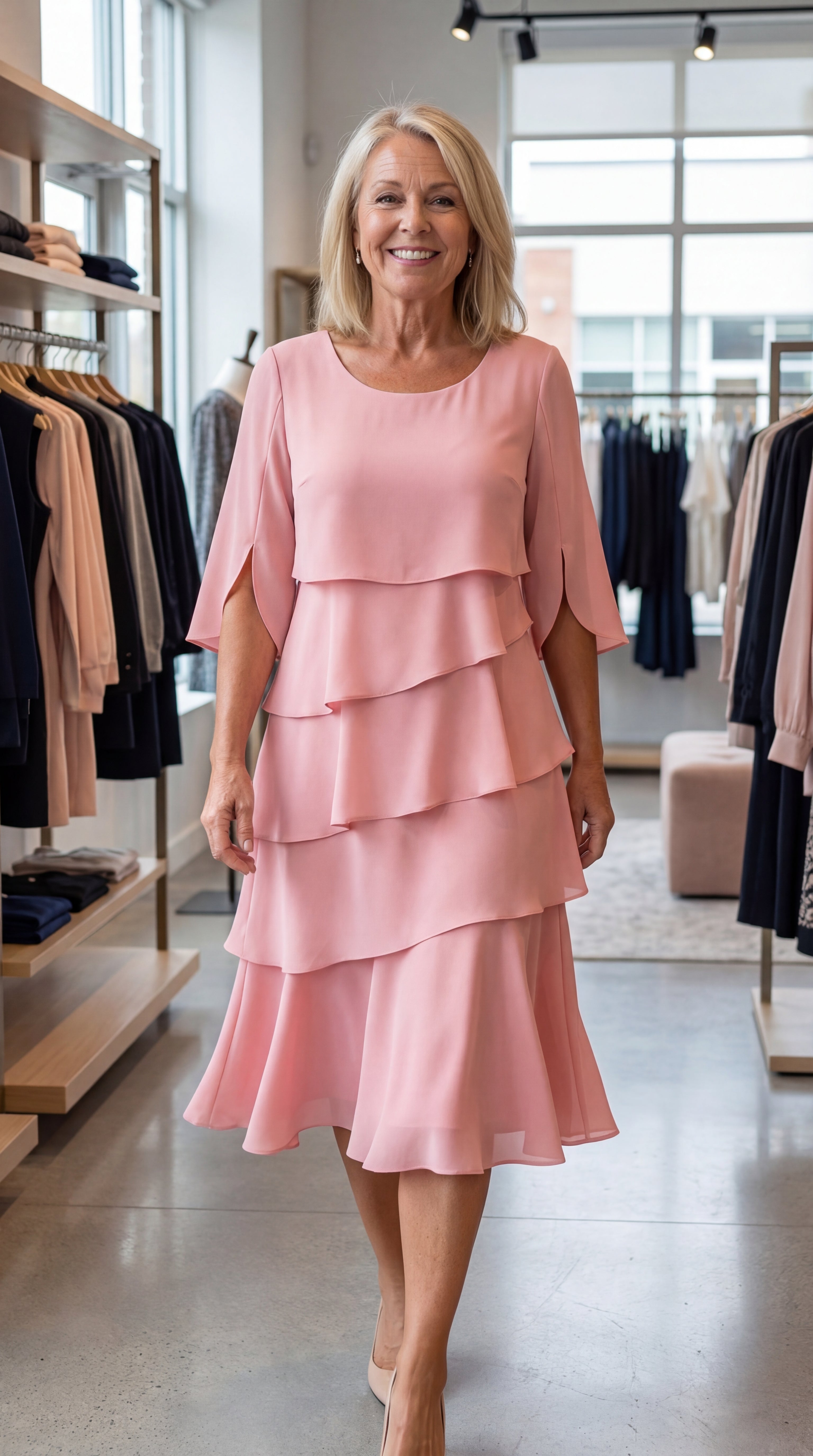 Charlotte™ | Elegant Tummy Hiding Midi Dress